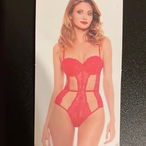 Red Lace Bodysuit